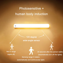 Load image into Gallery viewer, Magnetic Rechargeable Cabinet Bedside Human Body Induction Lamp, Specification:, 200 mAh Without Switch 15cm, 400 mAh Without Switch 15cm, 600 mAh  With Switch 25cm, 900 mAh With Switch 35cm