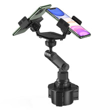 Load image into Gallery viewer, Double Chuck Rotary Multifunctional Cup Holder Mobile Phone Holder, Double Chuck Phone Holder
