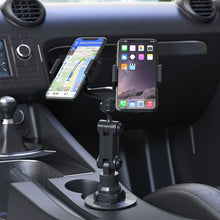 Load image into Gallery viewer, Double Chuck Rotary Multifunctional Cup Holder Mobile Phone Holder, Double Chuck Phone Holder