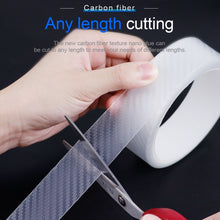 Load image into Gallery viewer, 3cm x 3m Car Carbon Fiber Bumper Anti-Collision Strip, 3cm x 3m, 3cm x 5m, 3cm x 10m, 5cm x 3m, 5cm x 5m, 5cm x 10m, 7cm x 3m, 7cm x 5m, 7cm x 10m, 10cm x 3m, 10cm x 5m, 10cm x 10m, 15cm x 3m, 15cm x 5m, 15cm x 10m, 20cm x 3m, 20cm x 5m, 20cm x 10m