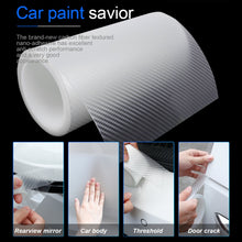Load image into Gallery viewer, 3cm x 3m Car Carbon Fiber Bumper Anti-Collision Strip, 3cm x 3m, 3cm x 5m, 3cm x 10m, 5cm x 3m, 5cm x 5m, 5cm x 10m, 7cm x 3m, 7cm x 5m, 7cm x 10m, 10cm x 3m, 10cm x 5m, 10cm x 10m, 15cm x 3m, 15cm x 5m, 15cm x 10m, 20cm x 3m, 20cm x 5m, 20cm x 10m