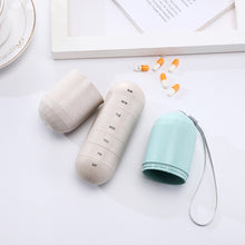 Load image into Gallery viewer, Wheat Straw Pill Storage Box Sealed 7 Days Pill Box, Pill Storage Box