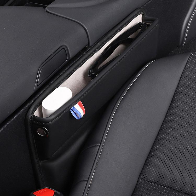 SUSISUN 049 Multifunctional Car Seat Slit Storage Box, Black, Brown, Wine Red, Beige, Black (One Pair), Brown (One Pair), Wine Red (One Pair), Beige (One Pair)