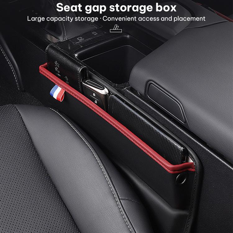 SUSISUN 049 Multifunctional Car Seat Slit Storage Box, Black, Brown, Wine Red, Beige, Black (One Pair), Brown (One Pair), Wine Red (One Pair), Beige (One Pair)