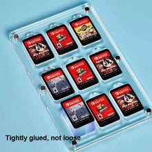 Load image into Gallery viewer, Transparent Crystal Magnetic Game Card Storage Box For Switch, 9 Grid, 14 Grid, 27 Grid
