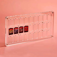 Load image into Gallery viewer, Transparent Crystal Magnetic Game Card Storage Box For Switch, 9 Grid, 14 Grid, 27 Grid