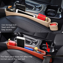 Load image into Gallery viewer, Car Seat Clamp Storage Box, Seat Clamp Black, Black Red Side, Seat Clamp Brown, Seat Clamp Beige