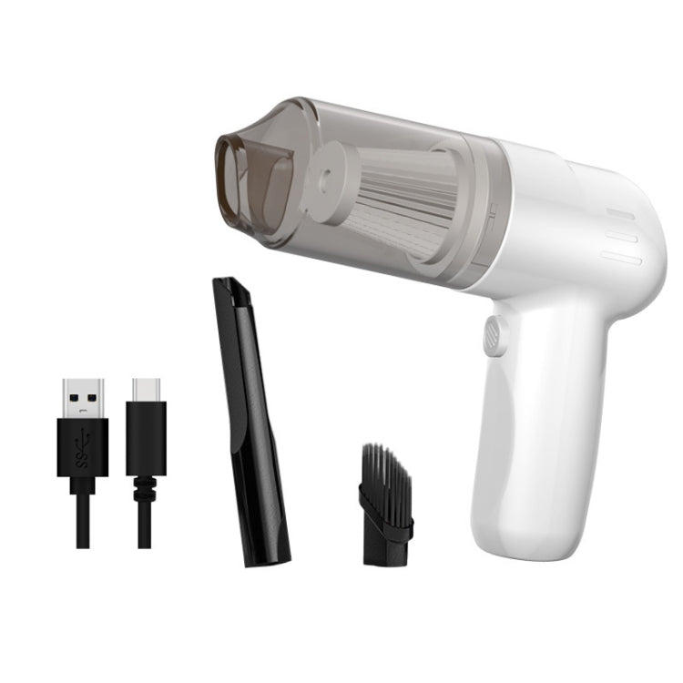 FL-8803 Portable Handheld Car Vacuum Cleaner, Style:, 3.7V Wireless Charging (Black), 3.7V Wireless Charging (White), 7.4V Charging Upgrade (Black), 7.4V Charging Upgrade (White), 12V Car Plug-in (Black), 12V Car Plug-in (White)