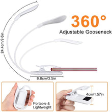 Load image into Gallery viewer, 8027D-2 7 Beads LED Eye Protection Reading Folding Book Clip Light