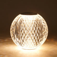 Load image into Gallery viewer, Crystal Ball Small Table Lamp USB Acrylic Night Light, MT2 80 x 80mm, MT1  110 x 110mm