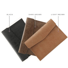 Load image into Gallery viewer, PU Leather Litchi Pattern Sleeve Case For 13.3 Inch Laptop, Style:, Single Bag (Light Brown), Single Bag  (Dark Brown), Single Bag ( Black ), Liner Bag + Power Bag  (Light Brown), Liner Bag + Power Bag  (Dark Brown), Liner Bag + Power Bag  (Black)