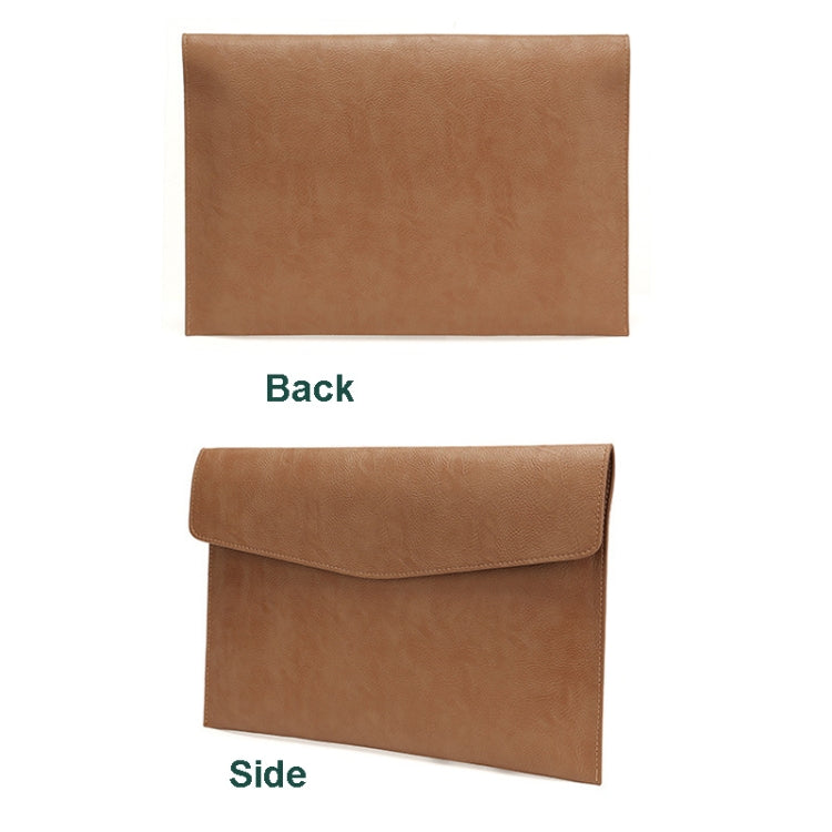 PU Leather Litchi Pattern Sleeve Case For 13.3 Inch Laptop, Style:, Single Bag (Light Brown), Single Bag  (Dark Brown), Single Bag ( Black ), Liner Bag + Power Bag  (Light Brown), Liner Bag + Power Bag  (Dark Brown), Liner Bag + Power Bag  (Black)