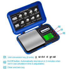Load image into Gallery viewer, Two-color Portable Pocket Scale with Weight Baking, 200g / 0.01g, 50g / 0.001g