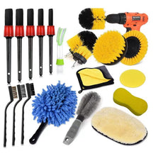 Load image into Gallery viewer, Car Wheel Cleaning Brush Interior Detail Brush, 19 PCS / Set