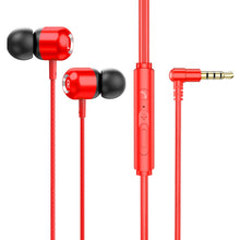 Load image into Gallery viewer, 2 PCS TS6000 3.5mm Metal Elbow In-Ear Wired Control Earphone with Mic, White, Red, Green, Black