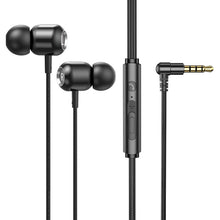 Load image into Gallery viewer, 2 PCS TS6000 3.5mm Metal Elbow In-Ear Wired Control Earphone with Mic, White, Red, Green, Black