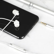 Load image into Gallery viewer, EN3900 3.5mm Plug In-Ear Wired Control Earphone with Mic, White, Red, Black