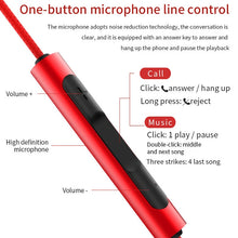 Load image into Gallery viewer, EN3900 3.5mm Plug In-Ear Wired Control Earphone with Mic, White, Red, Black