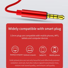 Load image into Gallery viewer, EN3900 3.5mm Plug In-Ear Wired Control Earphone with Mic, White, Red, Black