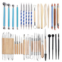 Load image into Gallery viewer, 43 In 1 Clay Tool Combination Set with Storage Bag, 43 In 1 Clay Tool