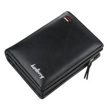 Load image into Gallery viewer, Baellerry D3216 Men Short Vertical Multi-Card Snap Coin Purse, Khaki, Black, Brown