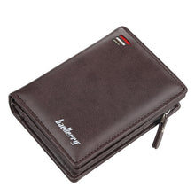 Load image into Gallery viewer, Baellerry D3216 Men Short Vertical Multi-Card Snap Coin Purse, Khaki, Black, Brown