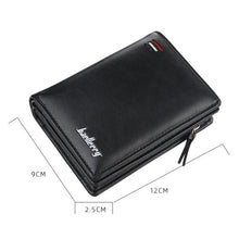 Load image into Gallery viewer, Baellerry D3216 Men Short Vertical Multi-Card Snap Coin Purse, Khaki, Black, Brown
