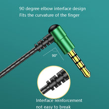 Load image into Gallery viewer, TS6800 3.5mm Metal Elbow Noise Cancelling Wired Game Earphone, Red, Green, Black, Silver Gray