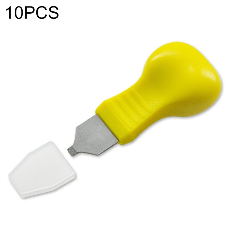 10 PCS Watch Rear Cover Tapping Knife Watch Opener, Style:, Brown Flat-blade Mouth, Yellow Narrow Mouth, Yellow Wide Mouth, Orange Flat-blade Mouth, Brown Narrow Mouth