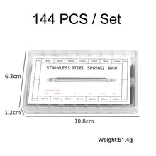 Load image into Gallery viewer, 8-25mm Strap Connecting Shaft Stainless Steel Watch Spring Bar, 144 PCS / Set, 270 PCS / Set, 360 PCS / Set with Ear Batch