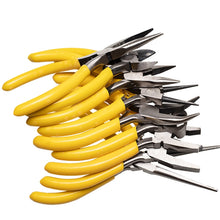 Load image into Gallery viewer, XBQ1001 Multifunctional Manual Pliers, 5 Inch Sharp Mouth, Needle Mouth, Steel Wire, Arc Mouth, Top, Tangent, Cast Iron Sharp Mouth