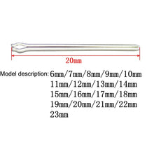 Load image into Gallery viewer, 6-23mm Stainless Steel Watch Link Pins Cotter Bar, 2 Sets Link Pins Cotter Bar