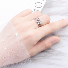 Load image into Gallery viewer, J152 3 In 1 Four-Leaf Clover Detachable Open Adjustable Ring
