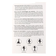 Load image into Gallery viewer, T072 Woodworking Multifunctional Aluminum Alloy Marking Ruler, T072