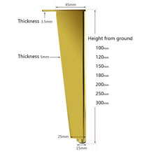 Load image into Gallery viewer, Adjustable All Aluminium Furniture Stand Legs, Height:, 8cm, 10cm, 12cm, 15cm, 18cm, 20cm, 23cm, 25cm, 27cm, 30cm, 33cm, 35cm