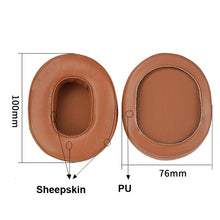 Load image into Gallery viewer, 2pcs Sponge Earmuff For Audio-Technica ATH-M50 / M40 / M50X / MSR7, Sheepskin-Black, Sheepskin-Khaki