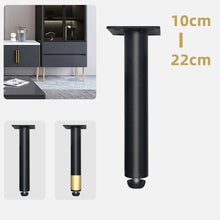 Load image into Gallery viewer, Metal Furniture Support Legs with Adjustment Pad, Height:, 10.5cm, 11cm, 12cm, 12.5cm, 13cm, 13.5cm, 14cm, 14.5cm, 15cm, 15.5cm, 16cm, 16.5cm, 17cm, 17.5cm, 18cm, 18.5cm, 21cm