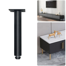 Load image into Gallery viewer, Metal Furniture Support Legs with Adjustment Pad, Height:, 10.5cm, 11cm, 12cm, 12.5cm, 13cm, 13.5cm, 14cm, 14.5cm, 15cm, 15.5cm, 16cm, 16.5cm, 17cm, 17.5cm, 18cm, 18.5cm, 21cm