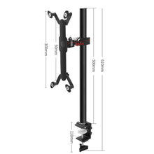 Load image into Gallery viewer, Metal Bedside Desktop Clip Lazy Tablet Phone Holder, Height 50cm