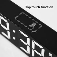 Load image into Gallery viewer, 6625D LED Digital Alarm Clock Luminous Desktop Timer Temperature Display Alarm Clock, Black Shell Green Light, Black Shell White Light