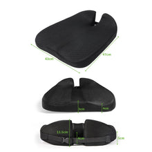 Load image into Gallery viewer, QFC060 V-shaped Car Memory Foam Non-slip Seat Cushion, Black, Khaki, Grey