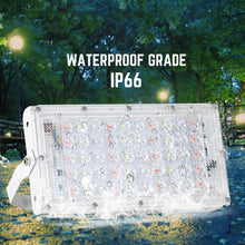Load image into Gallery viewer, 50W LED RGB Waterproof Ultra-light Outdoor Flood Light with Remote Control