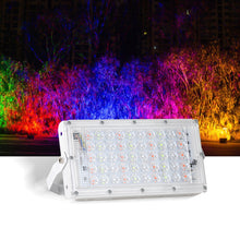 Load image into Gallery viewer, 50W LED RGB Waterproof Ultra-light Outdoor Flood Light with Remote Control