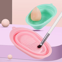 Load image into Gallery viewer, Silicone Makeup Brush Puff Cleaning Pad