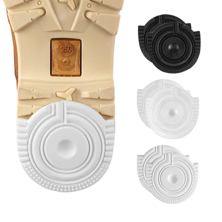 2 Pairs Sole Wear-Resistant Rubber Cuttable Sports Anti-Slip Sticker