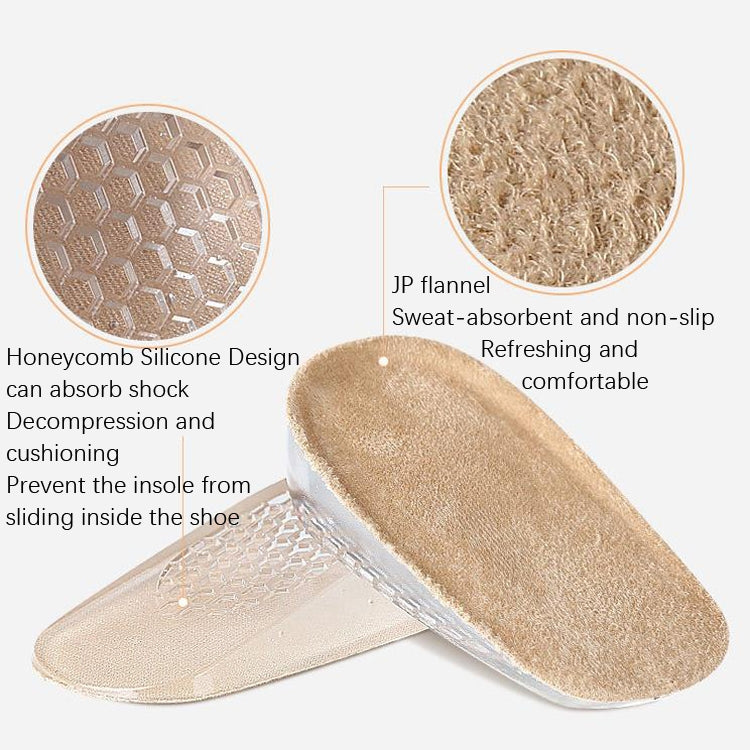 GEL Increasing High Insole Fleece Invisible Increased Pad