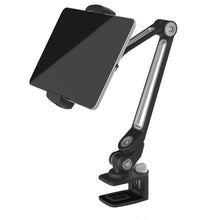 Load image into Gallery viewer, 203B Snap-On Lazy Mobile Phone Bracket Bedside Desktop Tablet Bracket, Black, White