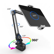Load image into Gallery viewer, 203B Snap-On Lazy Mobile Phone Bracket Bedside Desktop Tablet Bracket, Black, White