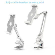 Load image into Gallery viewer, 203B Snap-On Lazy Mobile Phone Bracket Bedside Desktop Tablet Bracket, Black, White