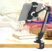 Load image into Gallery viewer, 203B Snap-On Lazy Mobile Phone Bracket Bedside Desktop Tablet Bracket, Black, White